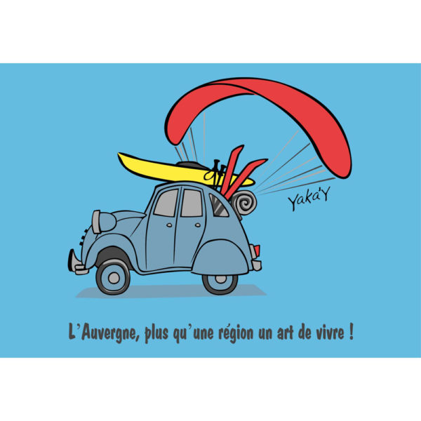 Carte postale01  2 cv