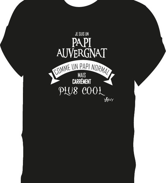 T-shirt papi auvergnat