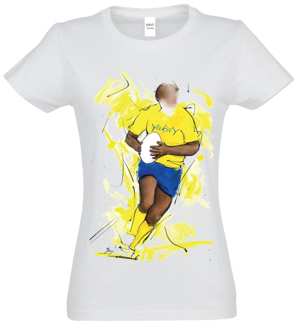 T-shirt F blanc En avant Yaka'y
