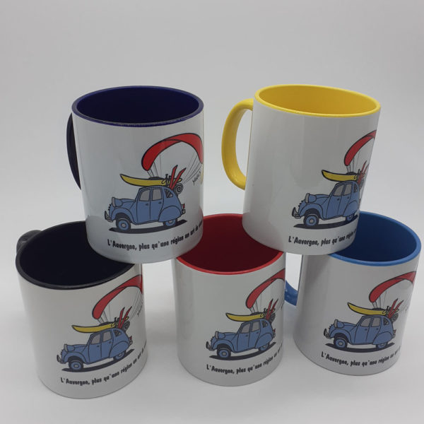 mug 5 couleurs