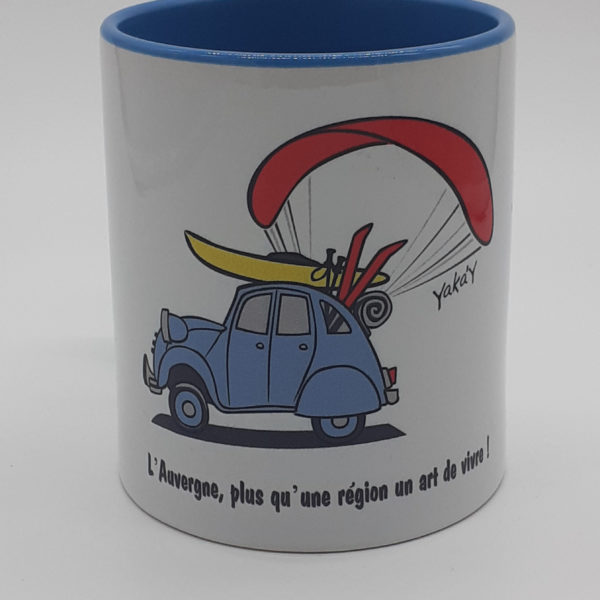 mug bleu ciel 2cv
