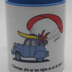 mug bleu ciel 2cv