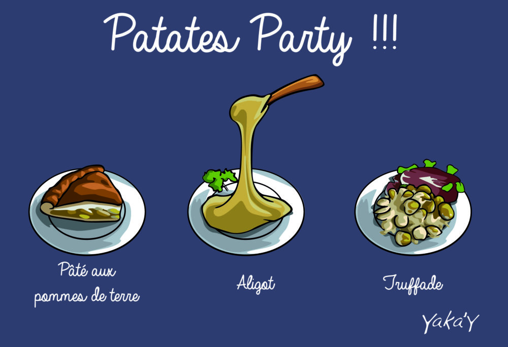 Magnet Auvergne patate party