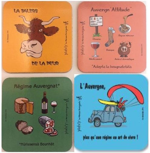 Sous verres auvergnats