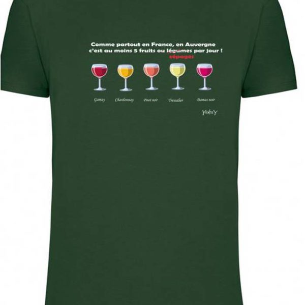 t-shirt vin d'Auvergne