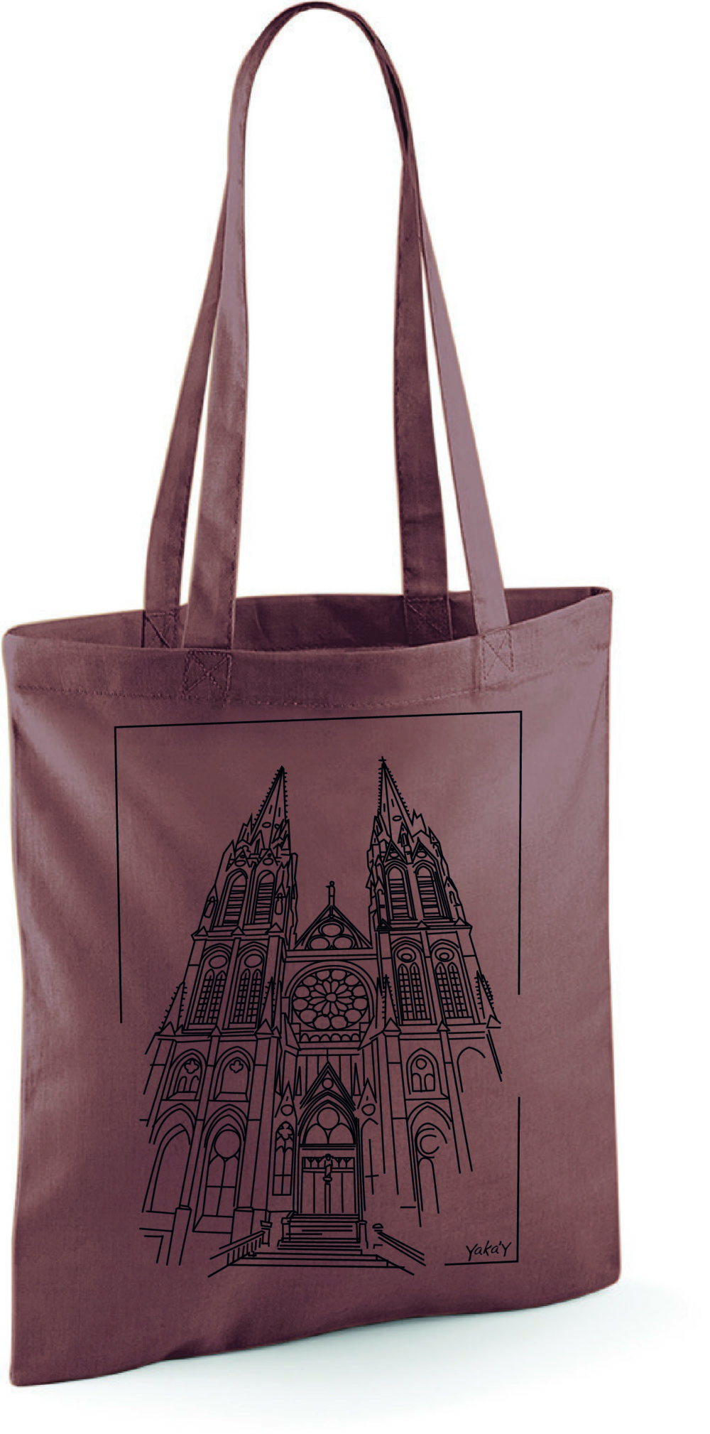 Tôte bag cathédrale de Clermont Ferrand, notre Dame de l'assomption