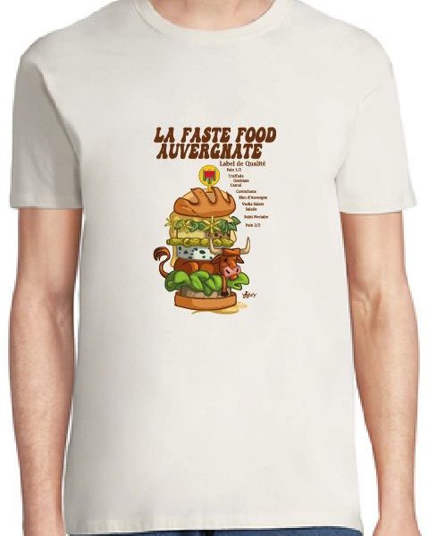 T-shirt burger auvergnat