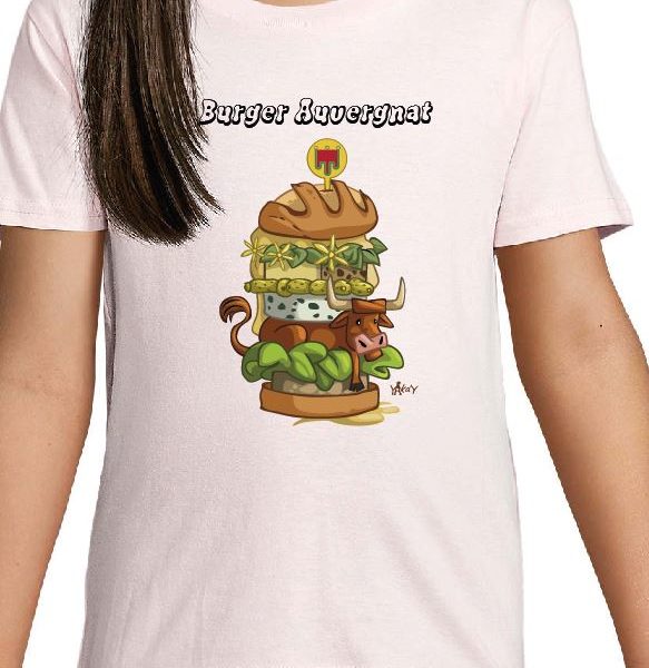 T-shirt burger auvergnat