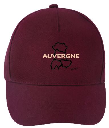 Casquette carte d'Auvergne