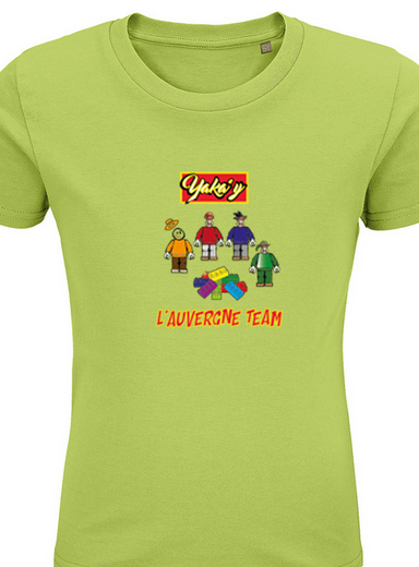 T-shirt vert l' Auvergne team