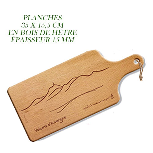 Planche en bois volcans d' Auvergne