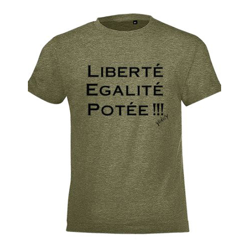 T-shirt liberté égalité potée