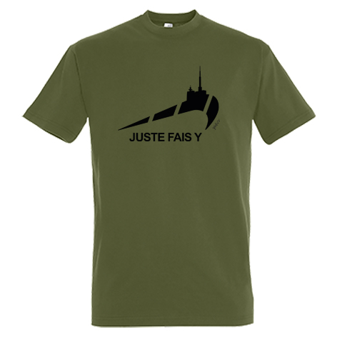 T-shirt kaki sport auvergnat