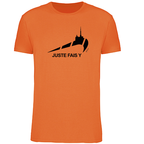 T-shirt orange sport auvergnat