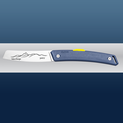Couteau de Thiers jaune et bleu