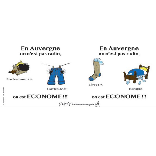 Mug on n'est pas radin on est économe en Auvergne