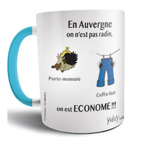 Mug on n'est pas radin on est économe en Auvergne